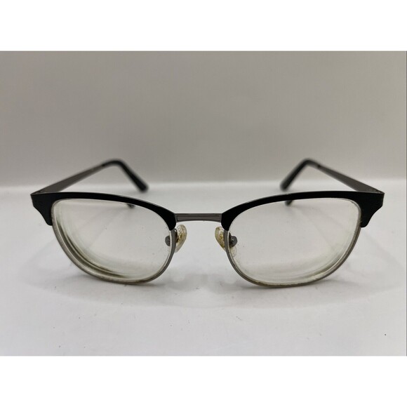 Otis + Grey Eyeglasses Black/Silver Designer Frames Only Black 19-140 - Picture 1 of 6